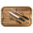 Viking Acacia Carving Board with 3-Piece Carving Set