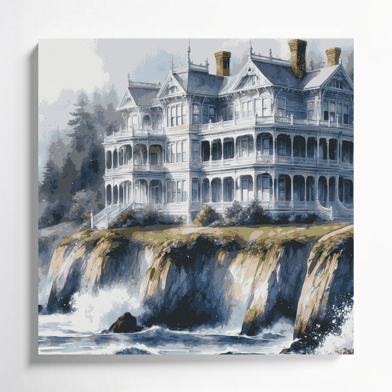 Art mural sur toile Coastal Coastal Victorian Plus, H 12 po x l 12 po