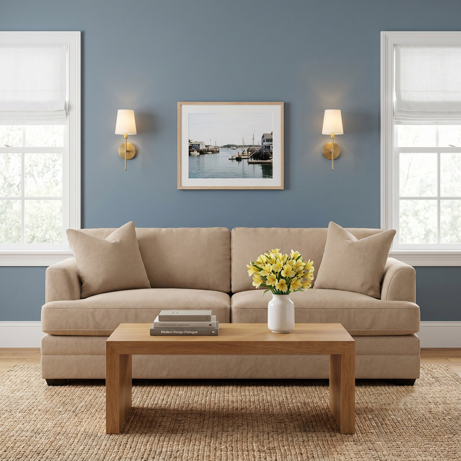 Edan 92" Cotton Sofa Bed, Drusky Ivory Sustain® Basketweave
