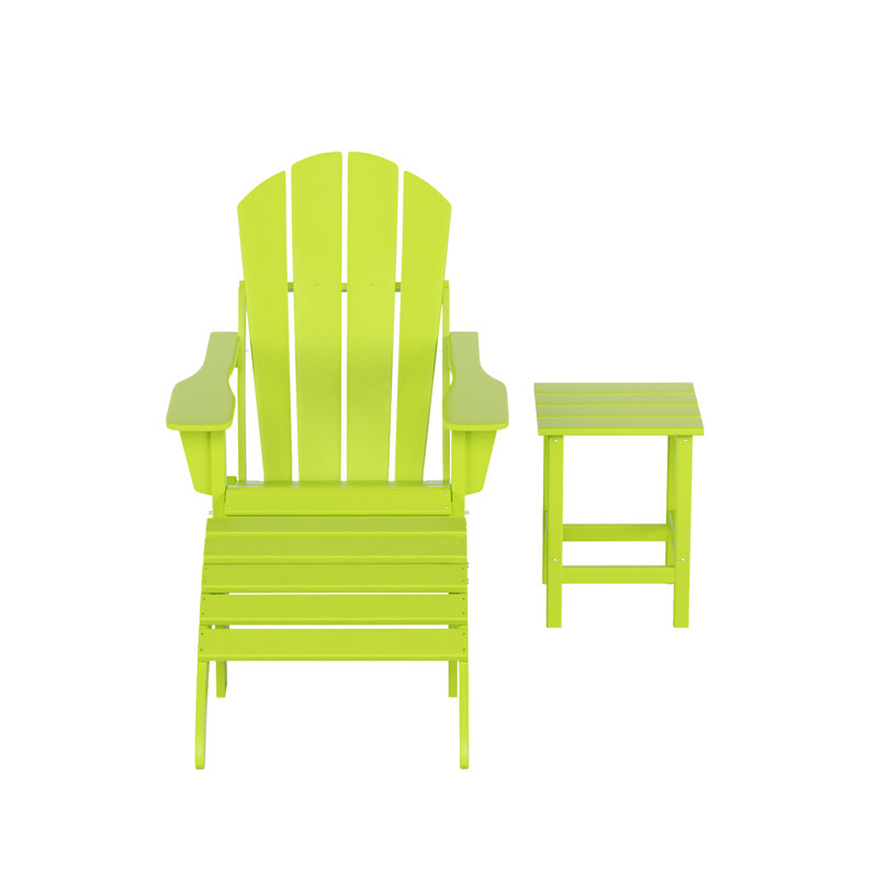 Chaise de patio avec repose-pieds Laguna, Limette
