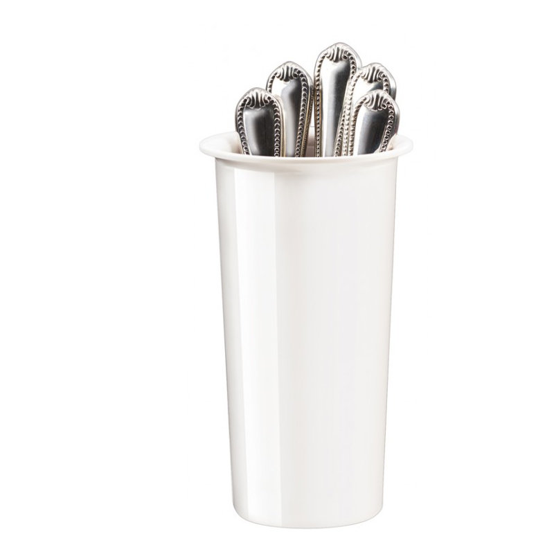 Cylindre en mélamine extra profond blanc