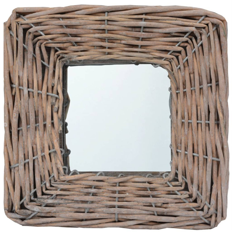 Miroir décoratif pour salle de bain, Brun