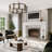 Sabine Contemporary Wood Fireplace Mantel Surround 56" x 42" Opening - 80" x 54" Overall - White Paint on Poplar-557557856-557557859