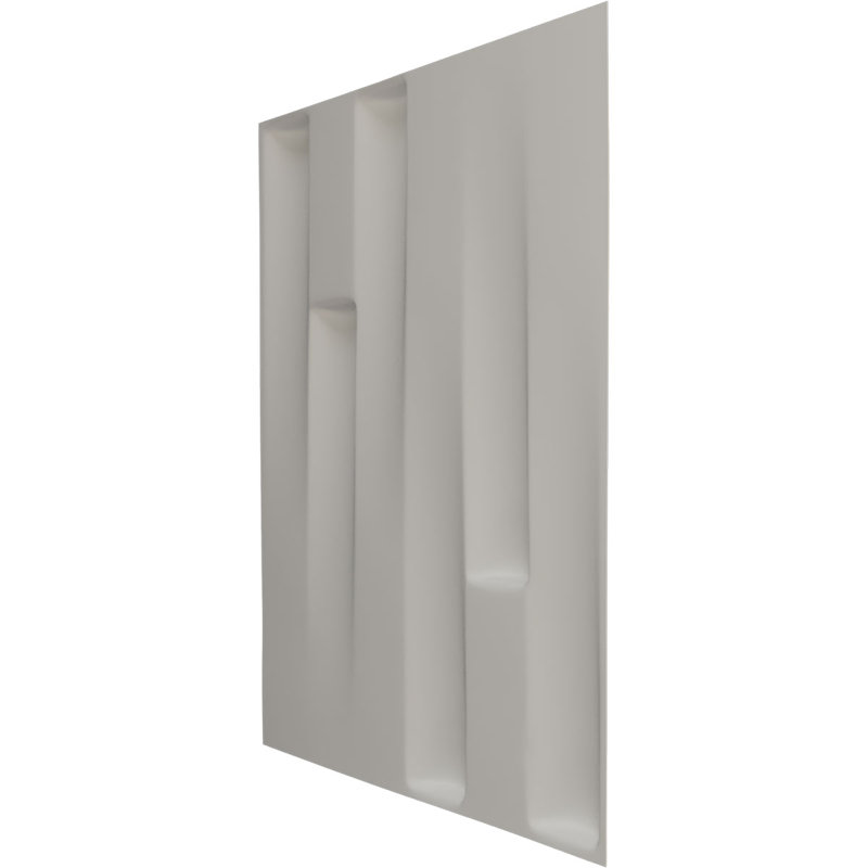 Panneau mural décoratif 3D EnduraWall de Hamilton l 19 5/8 po x H 19 5/8 po, acier foncé métallique (couvre 2,67 pieds carrés)
