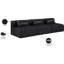 Canapé modulaire en similicuir 3 pièces Ivion-94884218