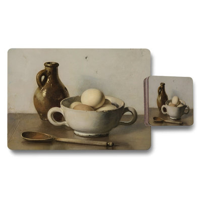 Coffee Art Placemat and Coaster Set Bay Area Artwork