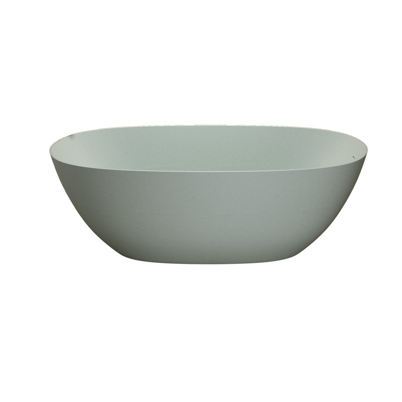 Baignoire de trempage autoportante 57 po, Terrazzo vert doux