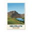 Helvellyn, England - Romantic Lake District Travel Poster Celebrating Wild Ridges. Giclee Print on Wrapped Canvas. Wall Art, Home Decor - Natural Landmarks, England 1 Piece Wrapped Canvas Wall Art-623489458