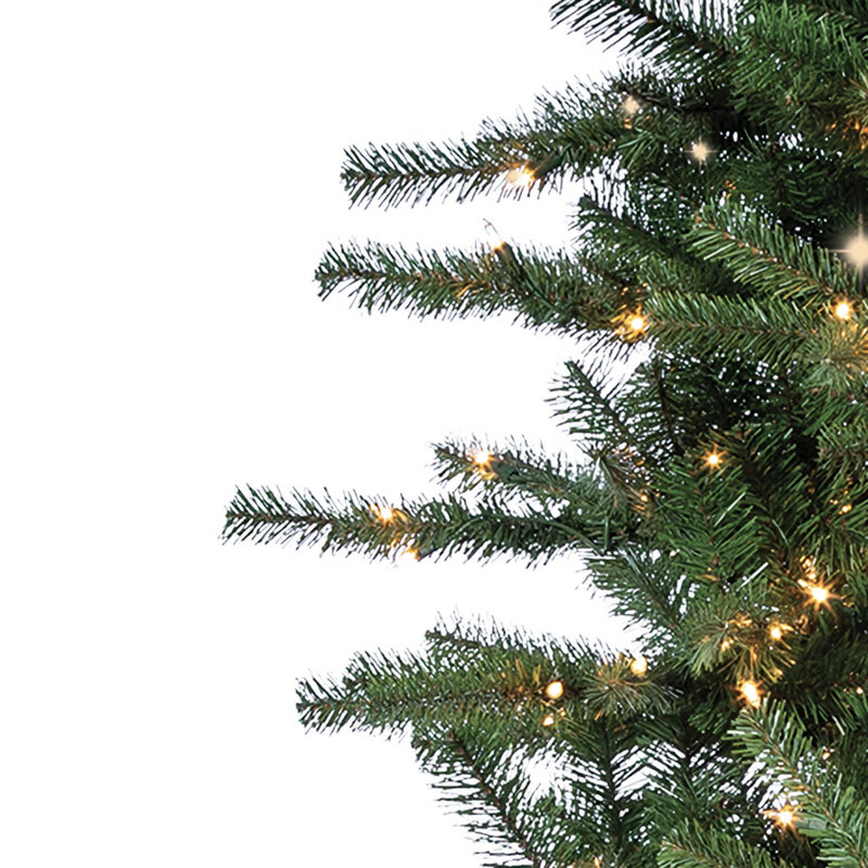 9' Green Fir Artificial Christmas Tree with 1000 Clear Lights, 7.5'
