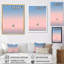 «Coastal Calm» rose et bleu voilier photo II sur toile-741403043-741403046