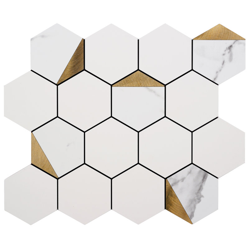 Aluminum Peel and Stick Mosaic Tile