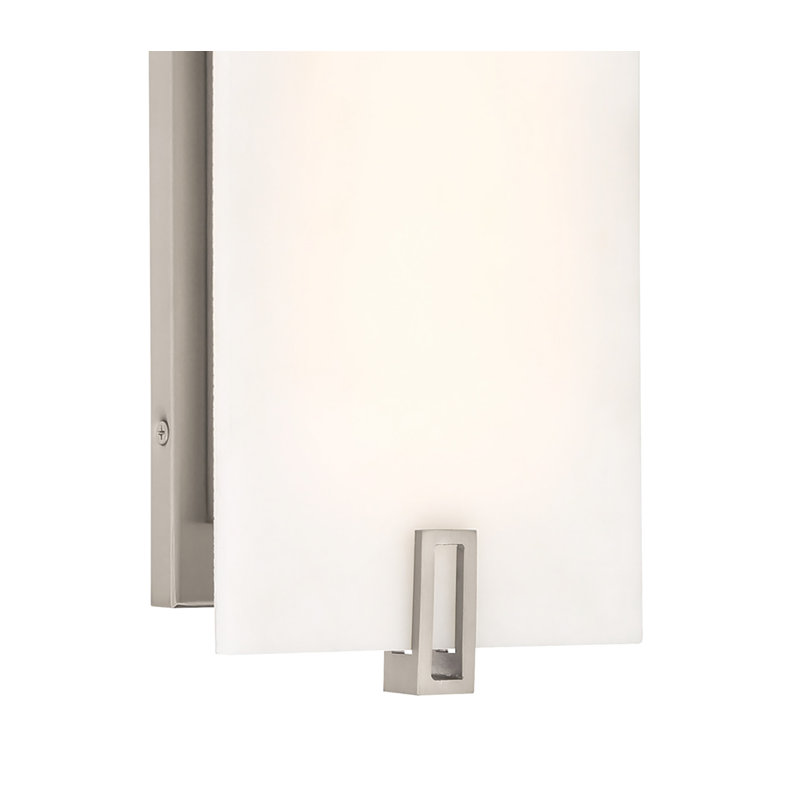 Steel LED Flush Mounted Sconce, 12" H x 6" W x 3.25" D