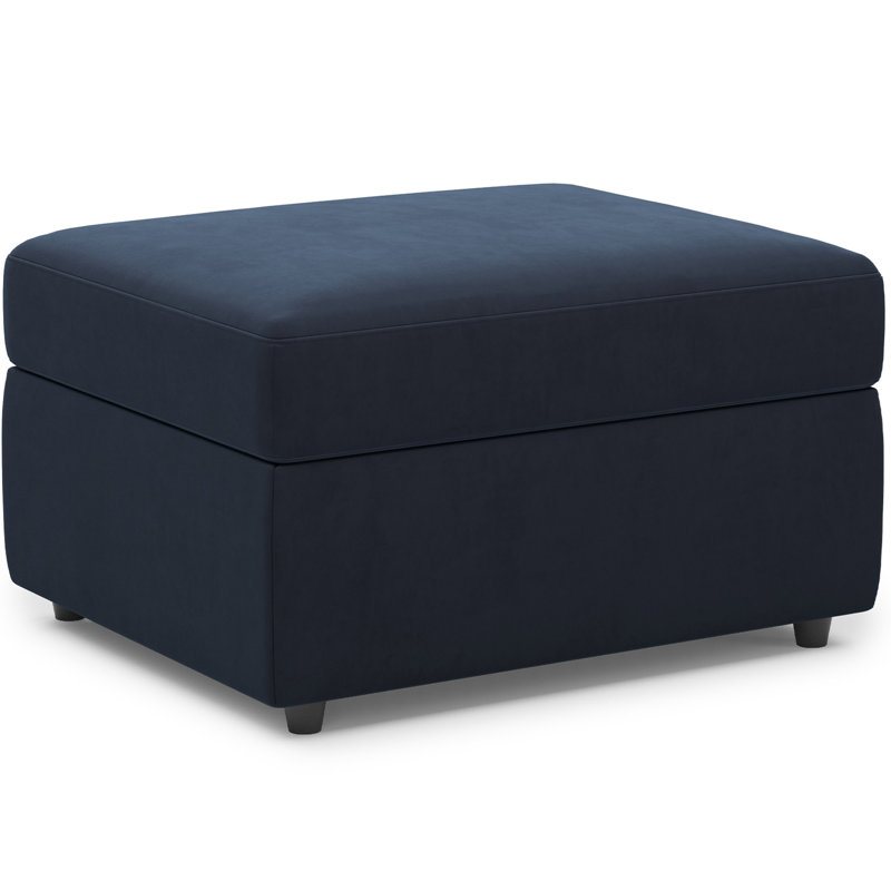 Rafael Storage Ottoman Module For Sofa Set As A Seat And Low Table, Blue Velvet