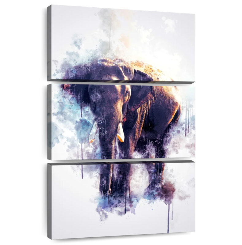 Brampt Elephant Looking, 50" H x 32" W