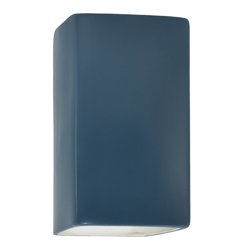 Krimhilde Ada Flush Mounted Sconce, Gloss White, 13.5" H x 7.25" W x 6.5" D, Incandescent