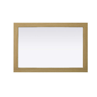Noah Wooden Rectangle Mirror 24 x 36 in Honey Brown