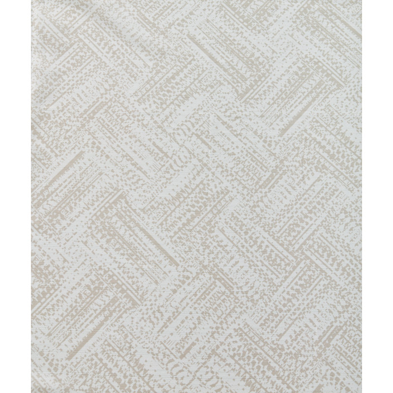 Basketweave Cafe Beige Polyester Shower Curtain