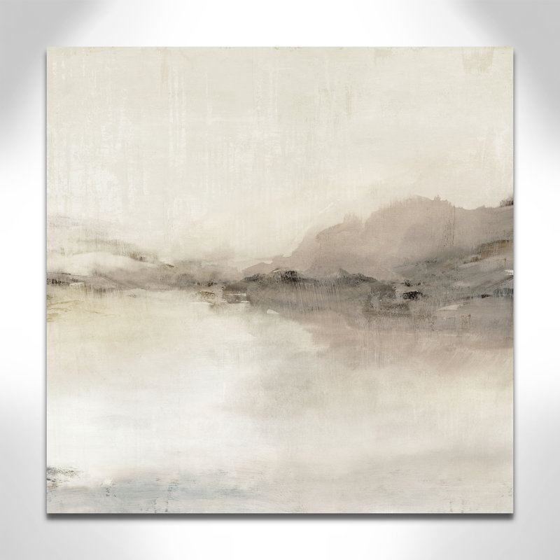 «Blush Horizon II» par Isabelle Z, l 30 po x H 30 po, Toile tendue, Sans cadre