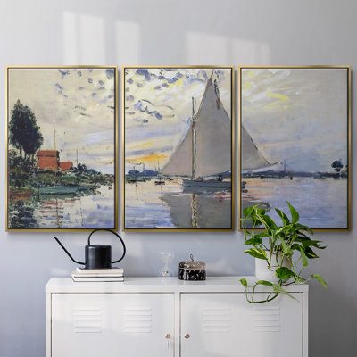 " Sailboat At Le Petit " 3 - Pieces