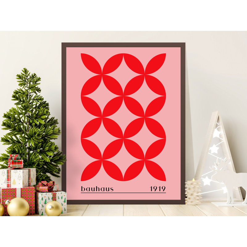 Frieder Single Picture Frame Print, 76.2 cm H x 50.8 cm W, Pink/Red