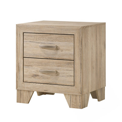 Table de chevet avec tiroirs spacieux et quincaillerie moderne, parfaite pour le rangement élégant de la chambre à coucher