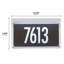 Metallic Crystal LED Lighted Futura Engraved 1-Line Address Sign-295264820-295264821