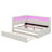 Full-Size Fully Upholstered Platform Bed With USB Ports, LED Illumination, And A Concealed Trundle-819658809
