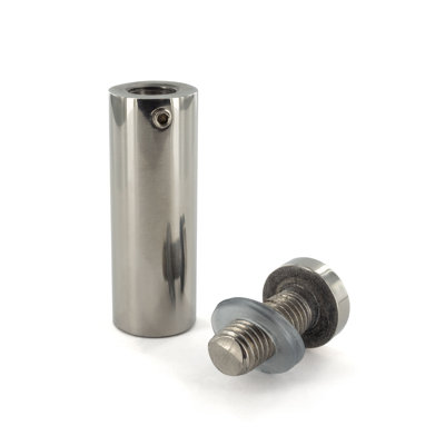 Polished Chrome Cone Topped Series Secure Fasten Standoff Pack of 4
