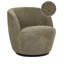 Telitha Upholstered Chenille Swivel Armless