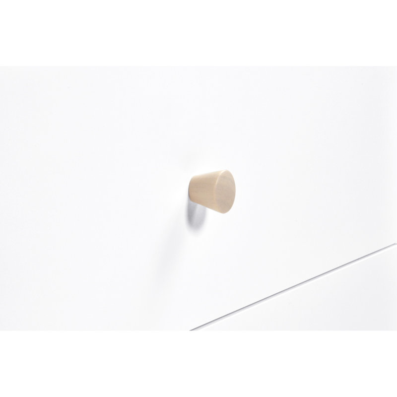 Gelato 1.25" Diameter Mushroom Knob, Washed Natural