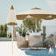 Parasol de patio Upf 50+, abat-jour portatif moderne en acier 8,7 pi Upf
