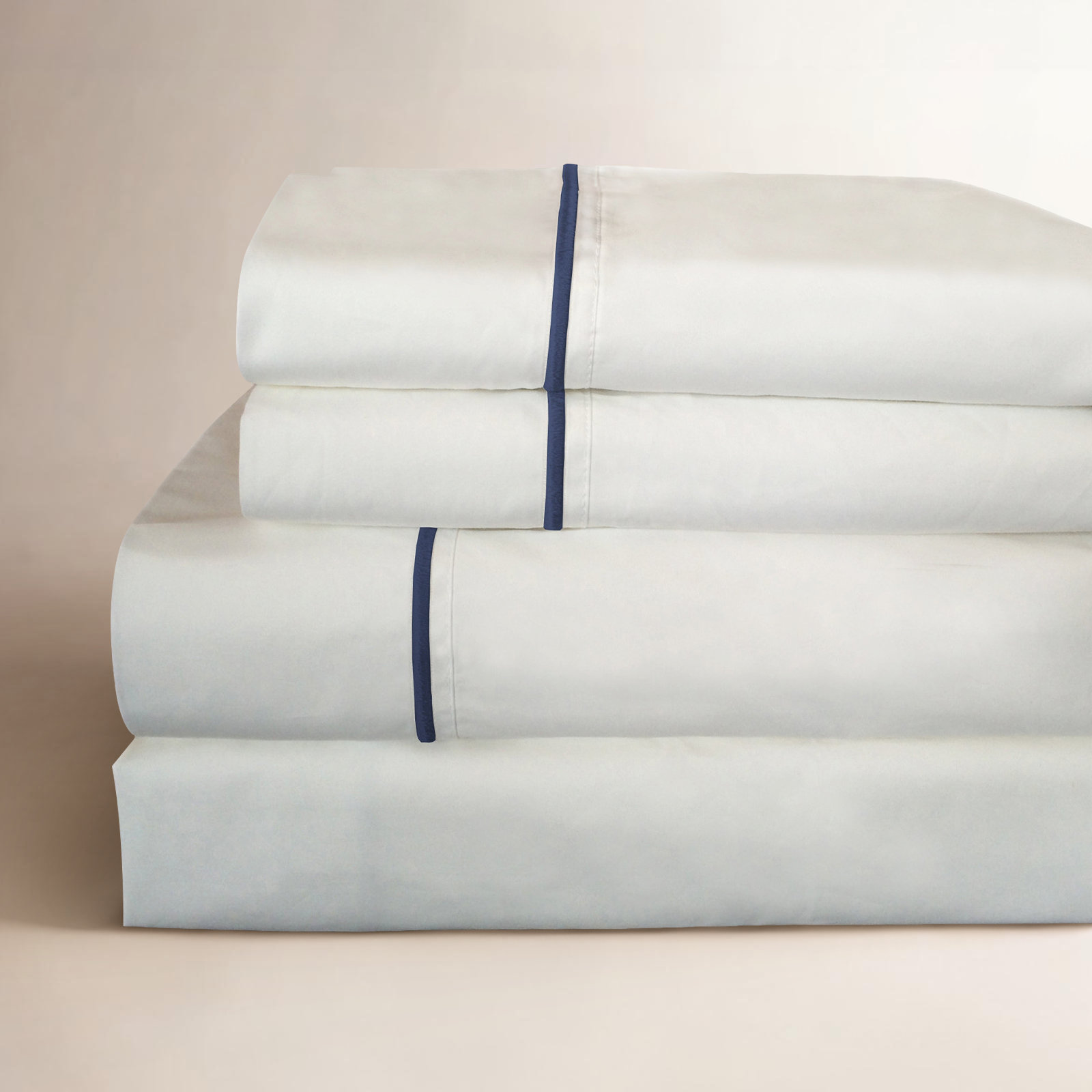 Benin Cotton Sheet Set, Twin, Navy