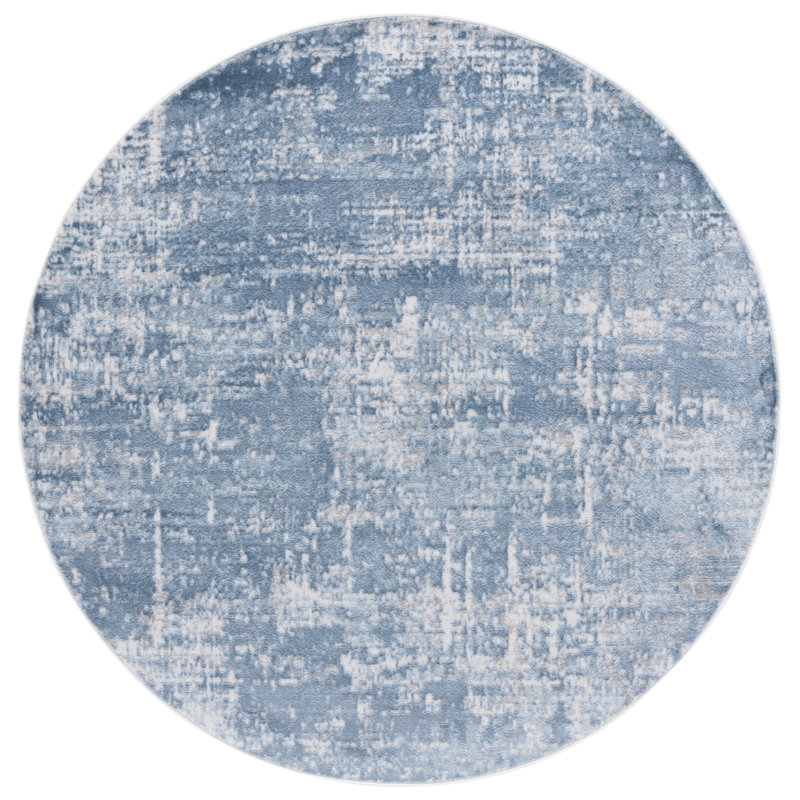 Tapis abstrait Amelia Performance Performance, Rond 6 pi 7 po