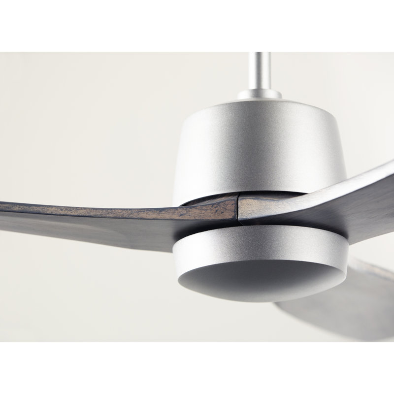 Arbor Downrod Ceiling Fan, Wall/Remote Combo Controls, Graywash, Graphite