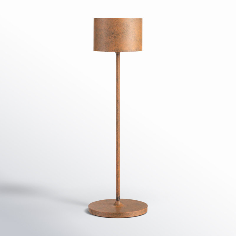 FAROL Mobile Rechargeable LED Buffet Lamp, Rusty Patina