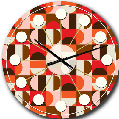 Horloge murale rétro Mid-Century