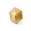 Faceted Hexagonal Solid Brass Cabinet Knob