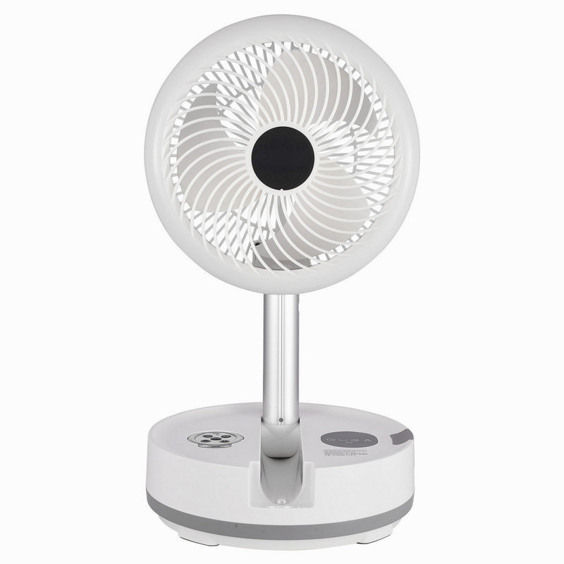Ventilateur oscillant 10 pouces pliable et rechargeable 3 en 1 télécommande 9 vitesses