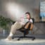 Chaise de méditation avec roulettes, dossier réglable