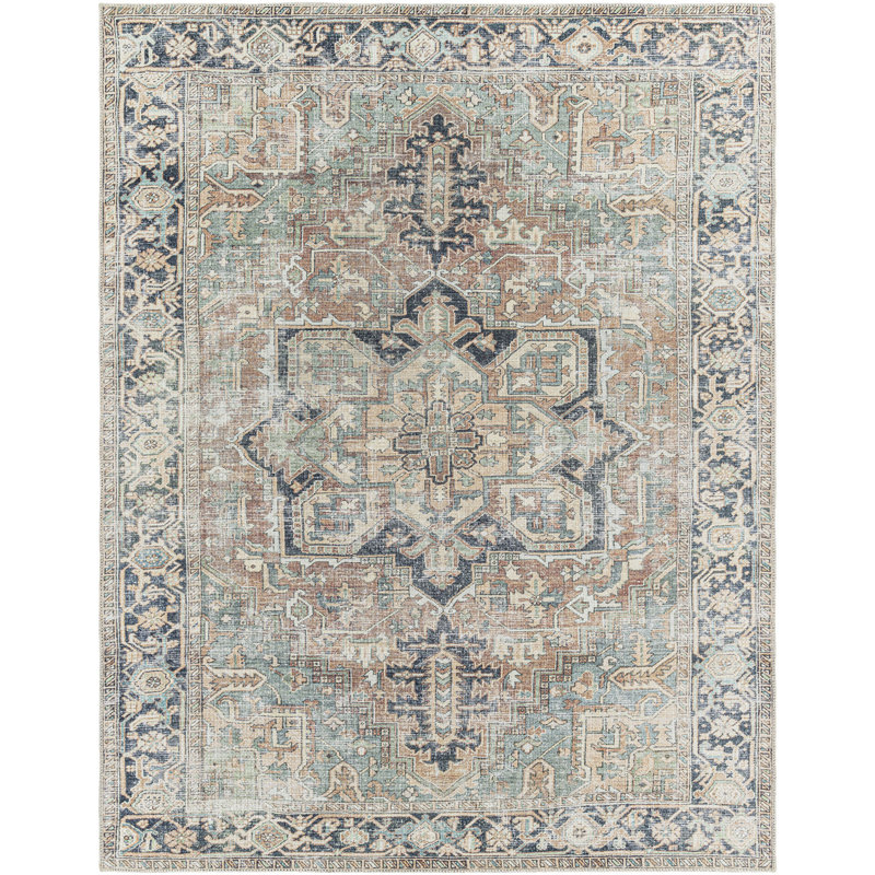 Outdoor Modern Boho Brick Rug, Rectangle 200 x 275cm