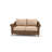 Cayman 60.25 " W Straight Wicker Loveseat with Cushions