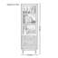 Vitrine en bois massif moderne et simple