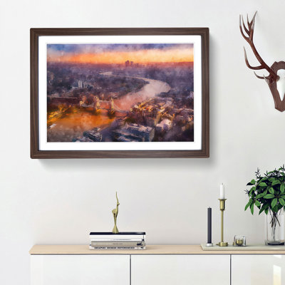 Sunrise over London - Framed Print