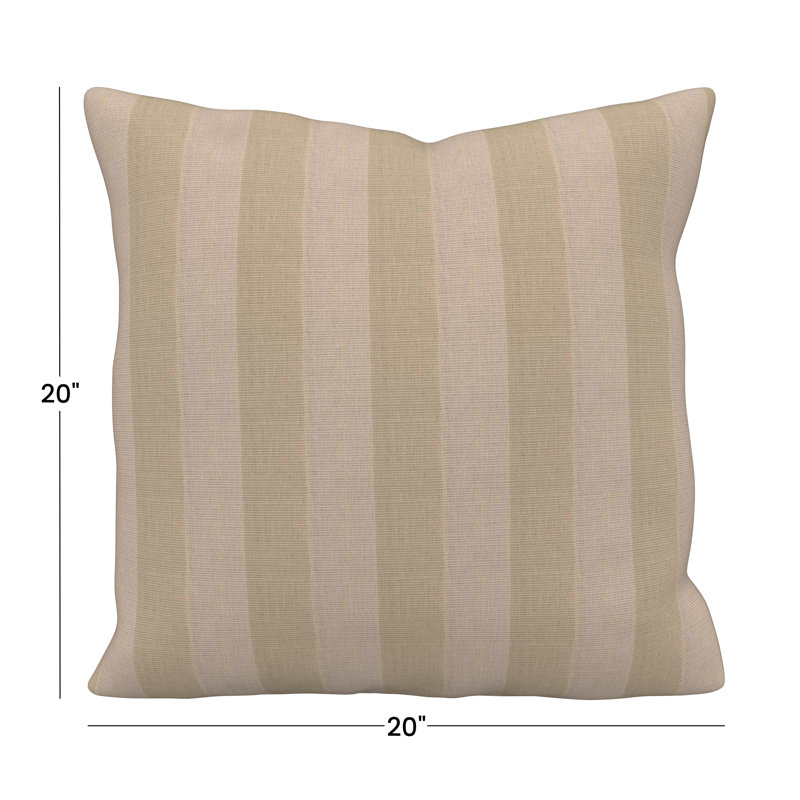  Coussin décoratif intérieur / extérieur Lani Sunbrella®, Carré 20 po, Moineau expressif