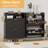 16-Pair Shoe Cabinet with Two Flip-Top Drawers-1799703528