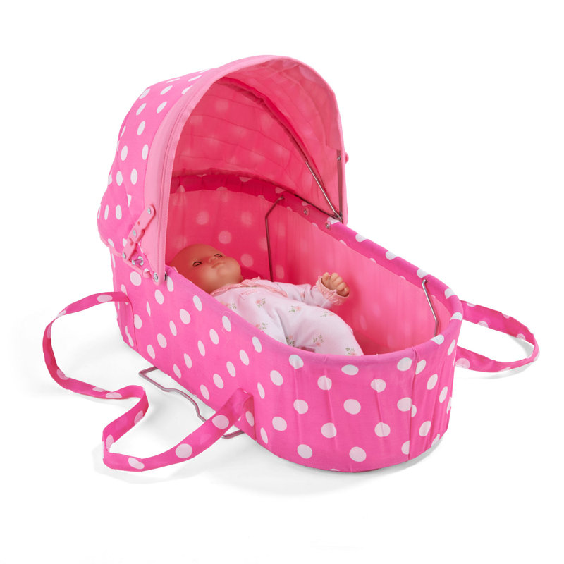 Just Like Mommy 3-In-1 Doll Stroller, Pink Polka Dot