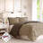 Reversible Hypoallergenic Bedding Set, Polyester Diamond Pattern For Family