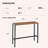 Roca Rectangular Steel Outdoor Bar Table-1014928015