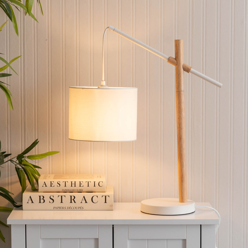 Docia Wood Arched Lamp, Yes