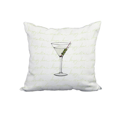 Housse de coussin en coton Martini